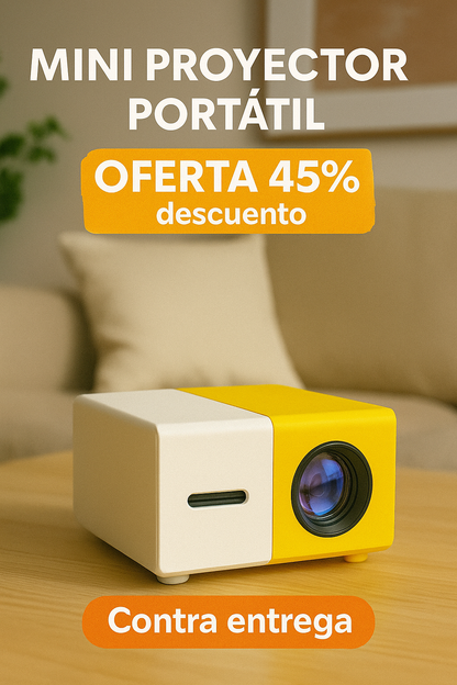 Mini Proyector Portátil para Ver en Grande, Donde Quieras!
