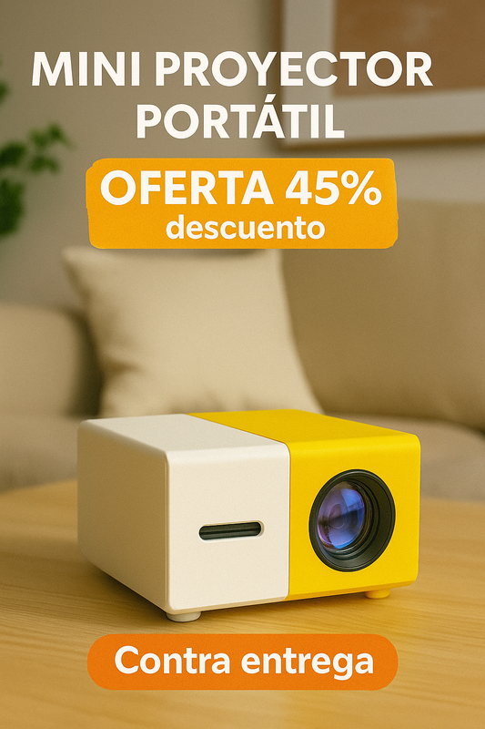 Mini Proyector Portátil para Ver en Grande, Donde Quieras!