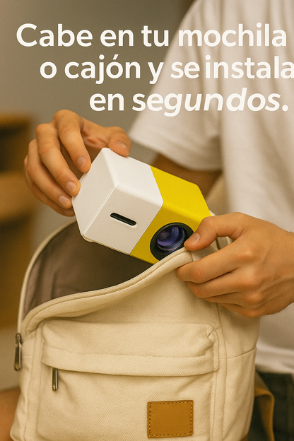 Mini Proyector Portátil para Ver en Grande, Donde Quieras!