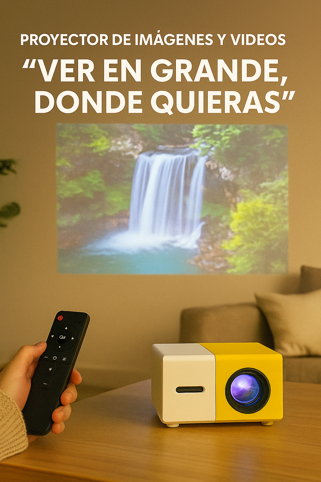 Mini Proyector Portátil para Ver en Grande, Donde Quieras!